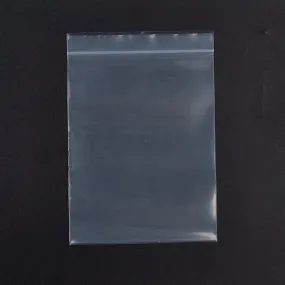 1 Bag Plastic Zip Lock Bags, Resealable Packaging Bags, Top Seal, Self Seal Bag, Rectangle, White, 13x9cm, Unilateral Thickness: 3.9 Mil(0.1mm), 100pcs/bag