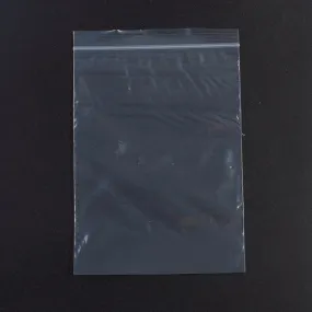 1 Bag Plastic Zip Lock Bags, Resealable Packaging Bags, Top Seal, Self Seal Bag, Rectangle, White, 16x11cm, Unilateral Thickness: 2.1 Mil(0.055mm), 100pcs/bag