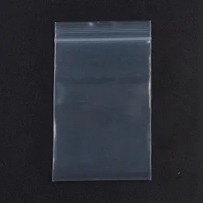 1 Bag Plastic Zip Lock Bags, Resealable Packaging Bags, Top Seal, Self Seal Bag, Rectangle, White, 8x5cm, Unilateral Thickness: 3.9 Mil(0.1mm), 100pcs/bag
