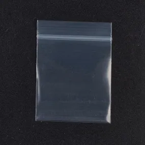 1 Bag Plastic Zip Lock Bags, Resealable Small Jewelry Storage Bags Self Seal Bags, Top Seal, Rectangle, White, 5x4cm, Unilateral Thickness: 3.9 Mil(0.1mm), 100pcs/bag