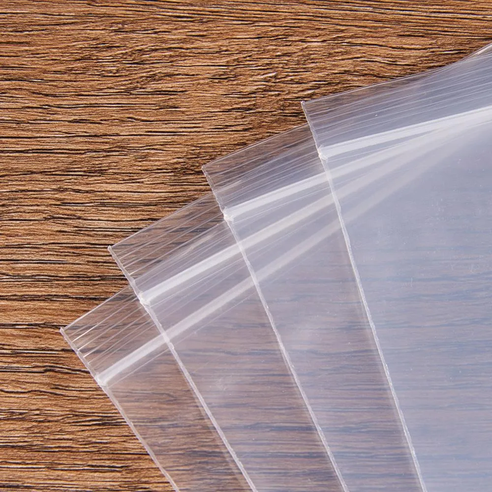 1 Set 200 Pack 3 Mil Clear Resealable Heavy Duty Plastic Reclosable Zipper Bags - 3 x 4(7 x 10cm) for Food Craft Storage