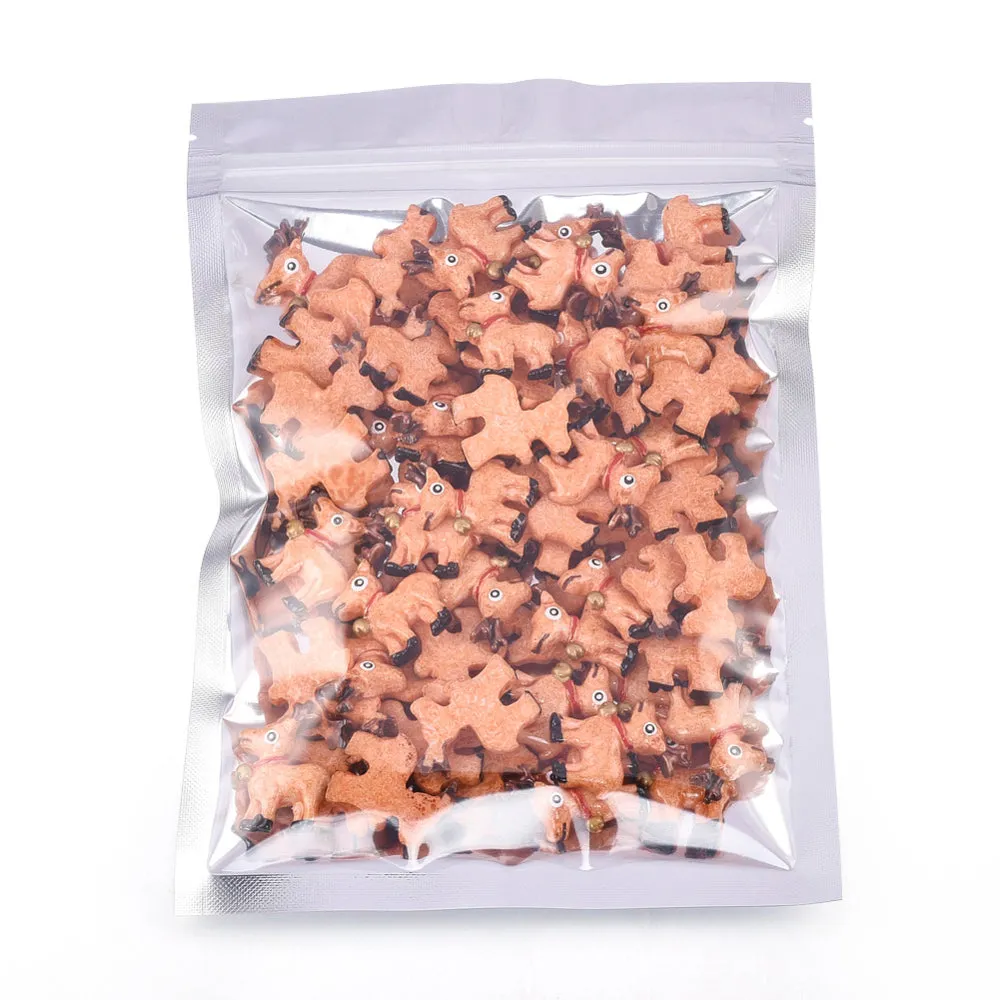 100 pc PET & PE Zip Lock Bags, Resealable Aluminum Foil Food Storage Bags, Rectangle, Silver, 12.6x7cm, Inner Measure: 9.4x5.8cm