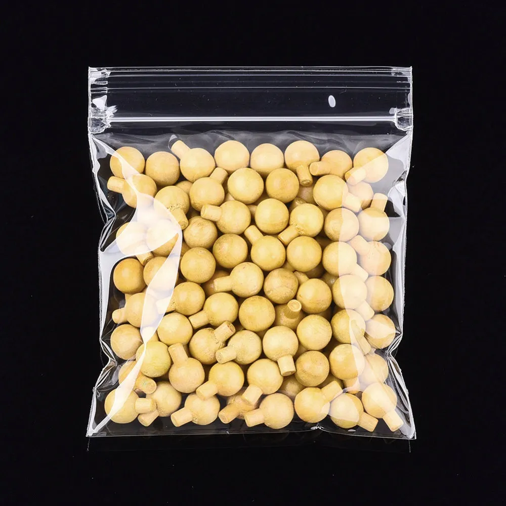 100 pc Polypropylene Zip Lock Bags, Top Seal, Resealable Bags, Self Seal Bag, Rectangle, Clear, 11x9cm, Unilateral Thickness: 2.7 Mil(0.07mm)