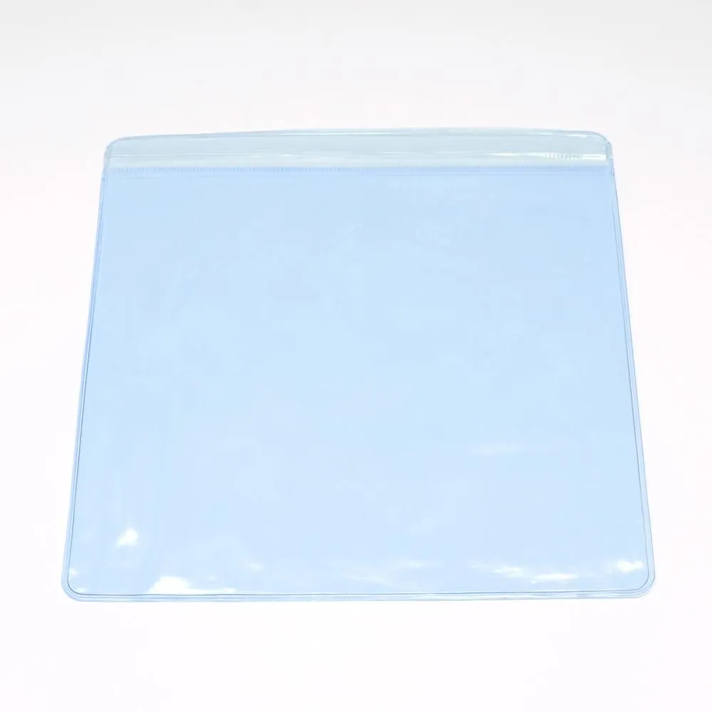 100 pc Square PVC Zip Lock Bags, Resealable Packaging Bags, Self Seal Bag, Azure, 12x12cm, Unilateral Thickness: 4.5 Mil(0.115mm)