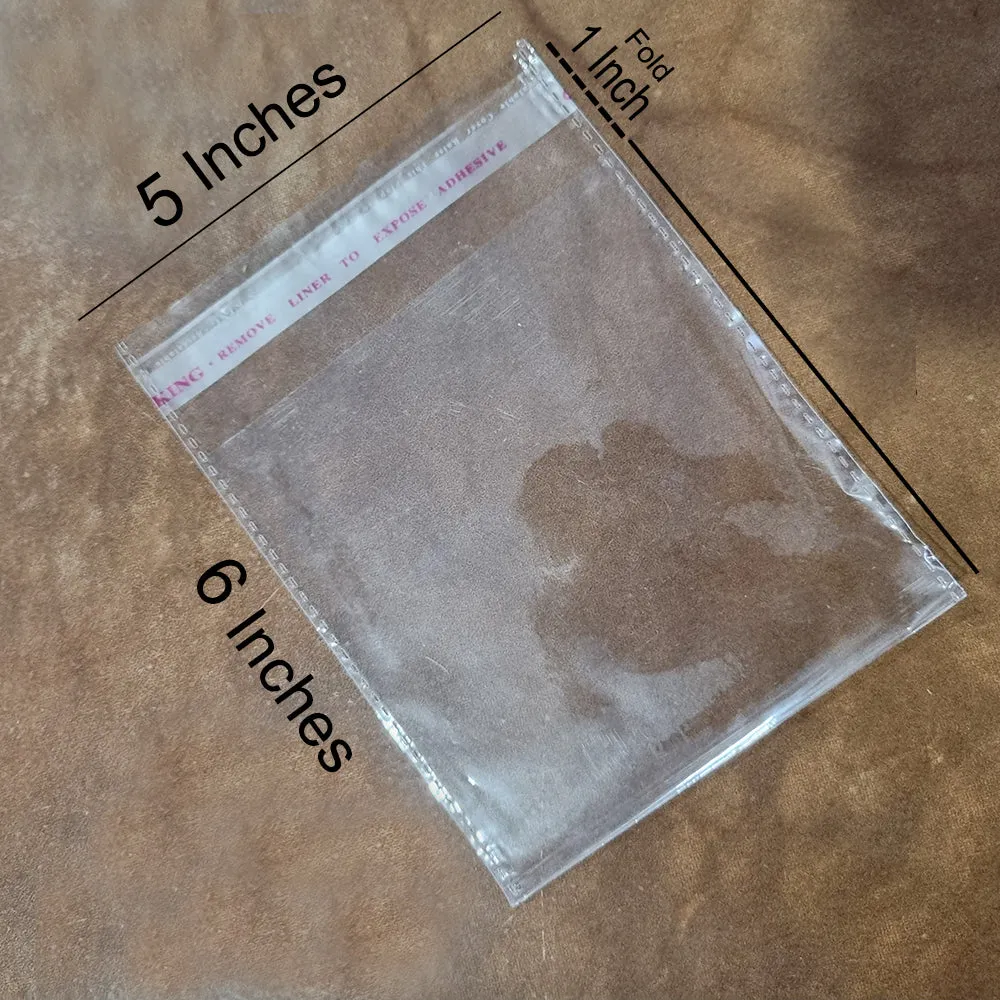 100/Pcs Package, 5x6 Inches sizes Self Lock Ploy Bag for jewelry and other packing