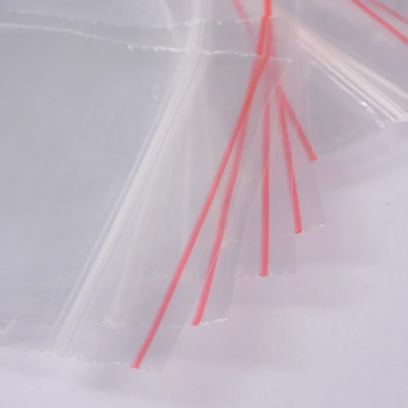 2000 pc Plastic Zip Lock Bags, Resealable Packaging Bags, Top Seal, Self Seal Bag, Rectangle, Clear, 12x8cm, Unilateral Thickness: 0.9 Mil(0.023mm)
