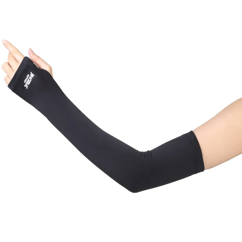 4945 Thermal Arm Warmer Summer Cooling Cycling Winter Arm Sleeves Arm Cover with Thumb Holes for Men Women