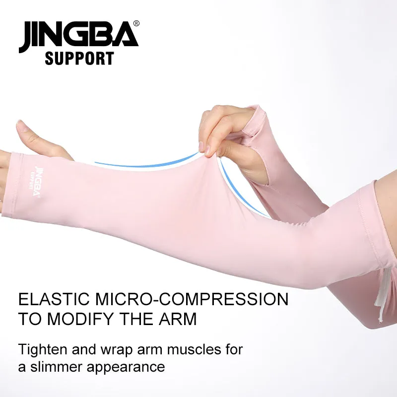 4945 Thermal Arm Warmer Summer Cooling Cycling Winter Arm Sleeves Arm Cover with Thumb Holes for Men Women