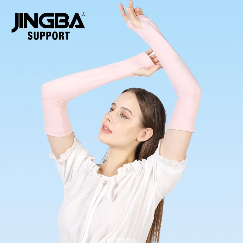 4945 Thermal Arm Warmer Summer Cooling Cycling Winter Arm Sleeves Arm Cover with Thumb Holes for Men Women