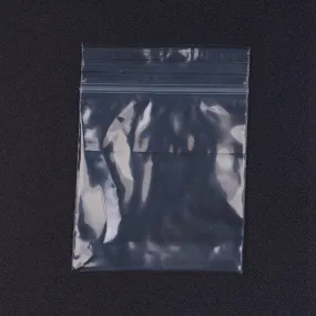 5 Bag Plastic Zip Lock Bags, Resealable Packaging Bags, Top Seal, Self Seal Bag, Rectangle, White, 7x5cm, Unilateral Thickness: 2.1 Mil(0.055mm), 100pcs/bag