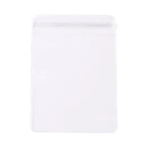 500 pc PVC Anti Oxidation Zip Lock Bags, Transparent Antitarnish Jewelry Packing Storage Pouch, Clear, 10x7x0.15cm, Unilateral thickness: 4.9 Mil(0.125mm)