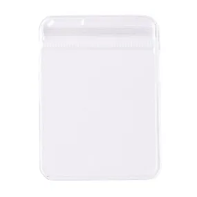 500 pc PVC Anti Oxidation Zip Lock Bags, Transparent Antitarnish Jewelry Packing Storage Pouch, Clear, 7x5x0.15cm, Unilateral thickness: 4.9 Mil(0.125mm)