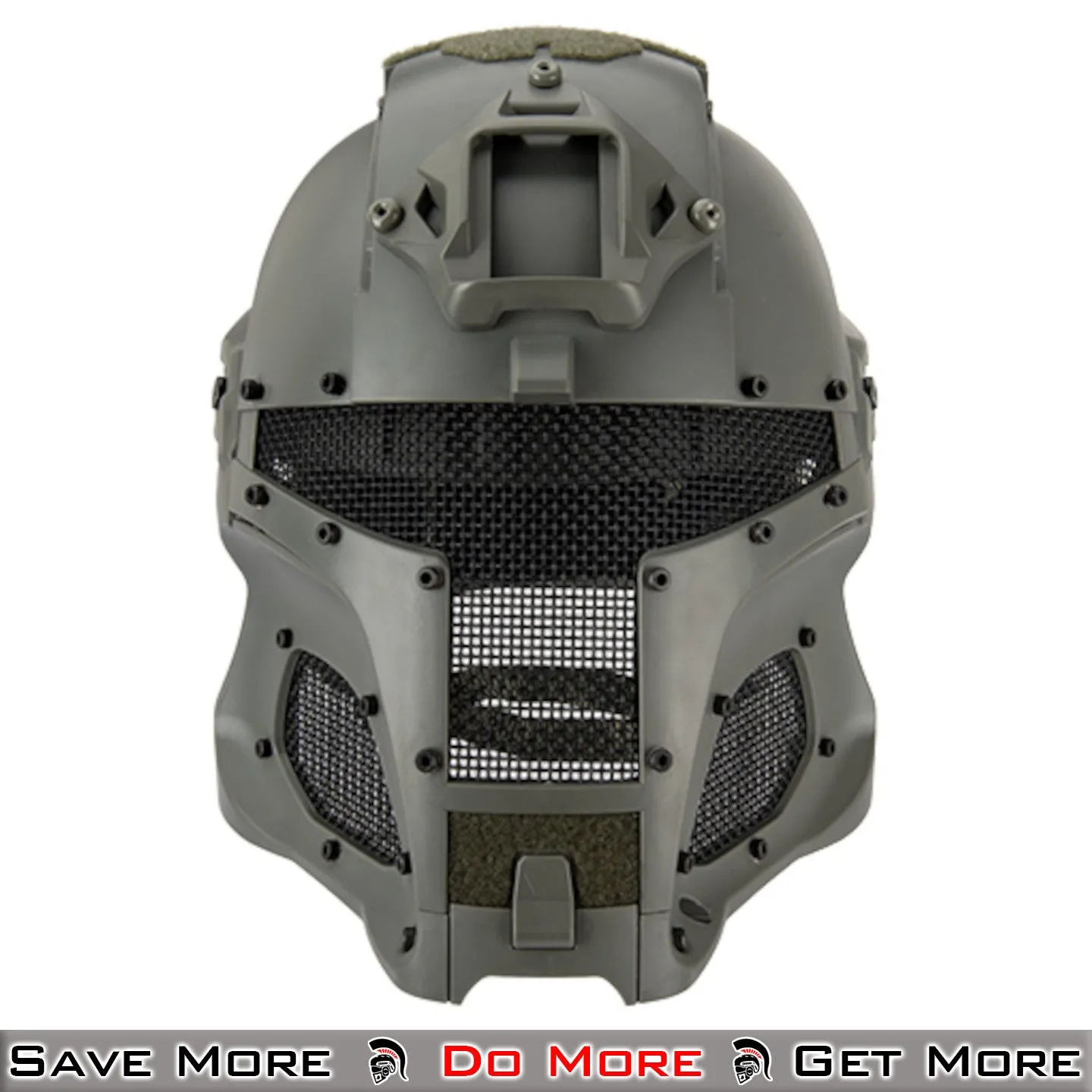 AMA Interstellar Battle Trooper Full Face Airsoft Tactical Helmet for Protection - Foliage Green