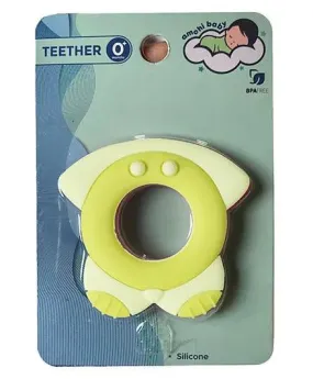 Amchi Baby Silicone Teether Green
