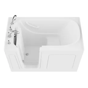 ANZZI 32 in. x 60 in. Left Drain Quick Fill Walk-In Soaking Tub in White