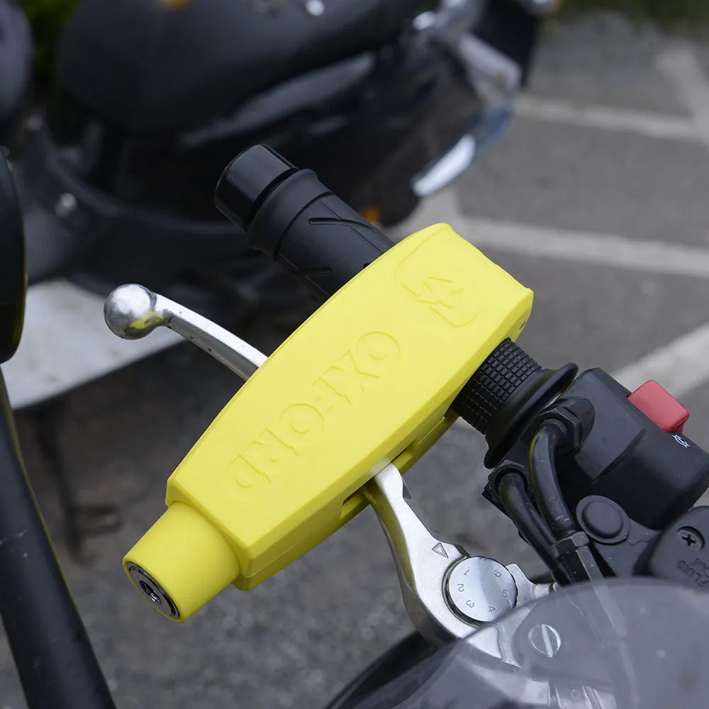 Aprilia Dorsoduro Oxford Leverlock Brake Lever Throttle Handlebar Motorcycle Motorbike Grip Lock Yellow LK301