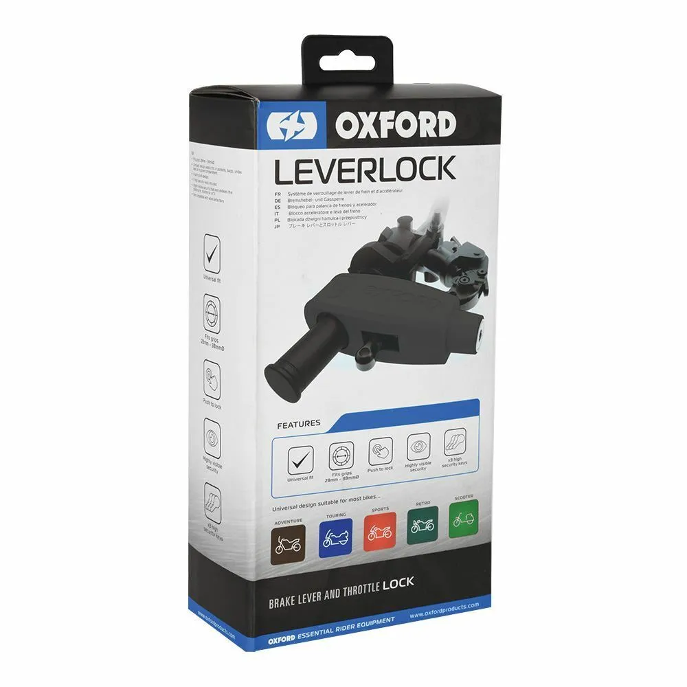 Aprilia Pegaso Oxford Leverlock Brake Lever Throttle Handlebar Motorcycle Motorbike Grip Lock Black LK300