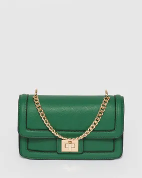 Ari Lock Green Crossbody Bag