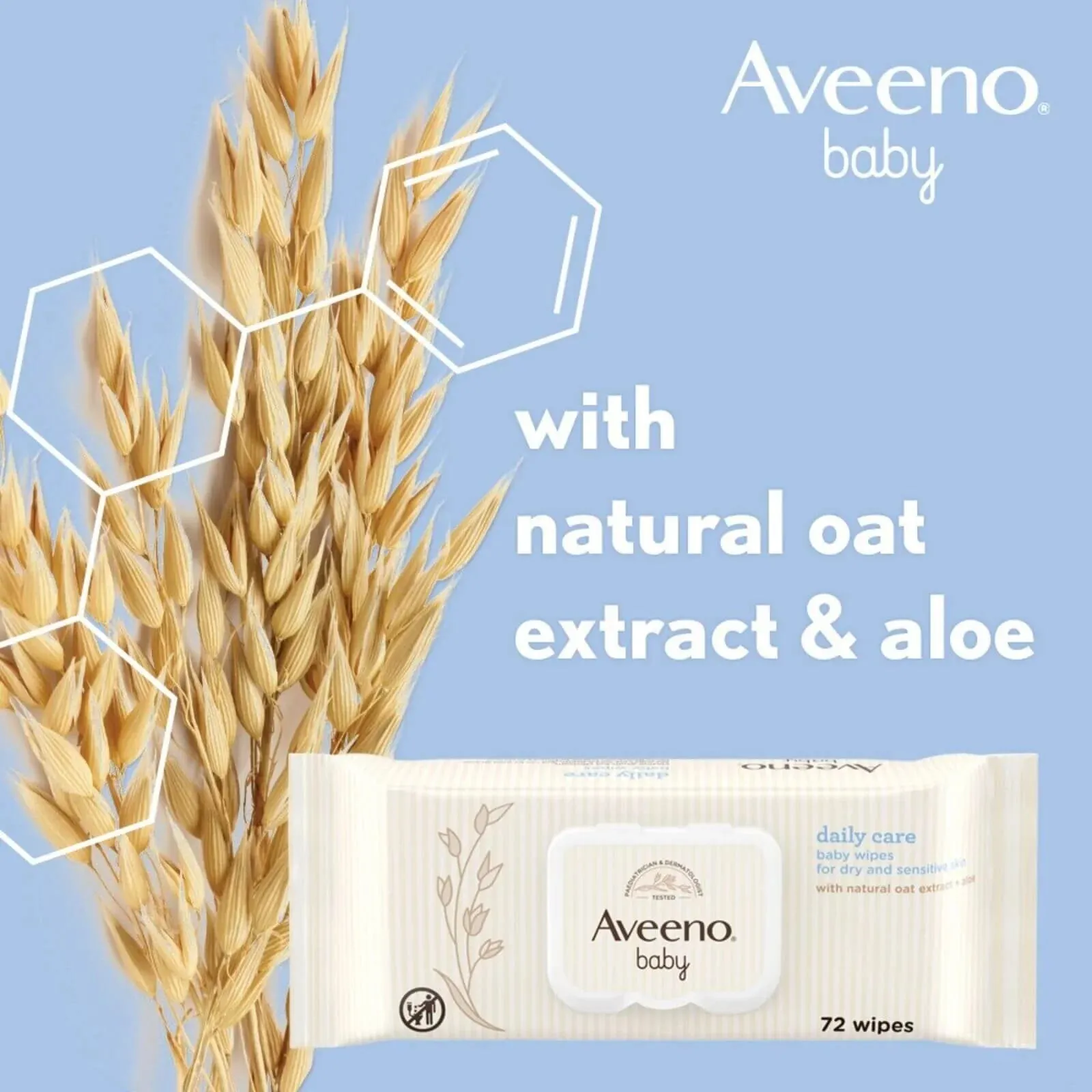 AVEENO Baby Daily Care Baby Wipes 72 Pcs