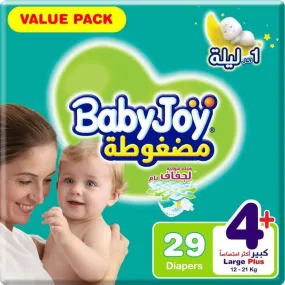Baby Joy Value Baby Diaper No#4  Large  Size - 29 Sheets