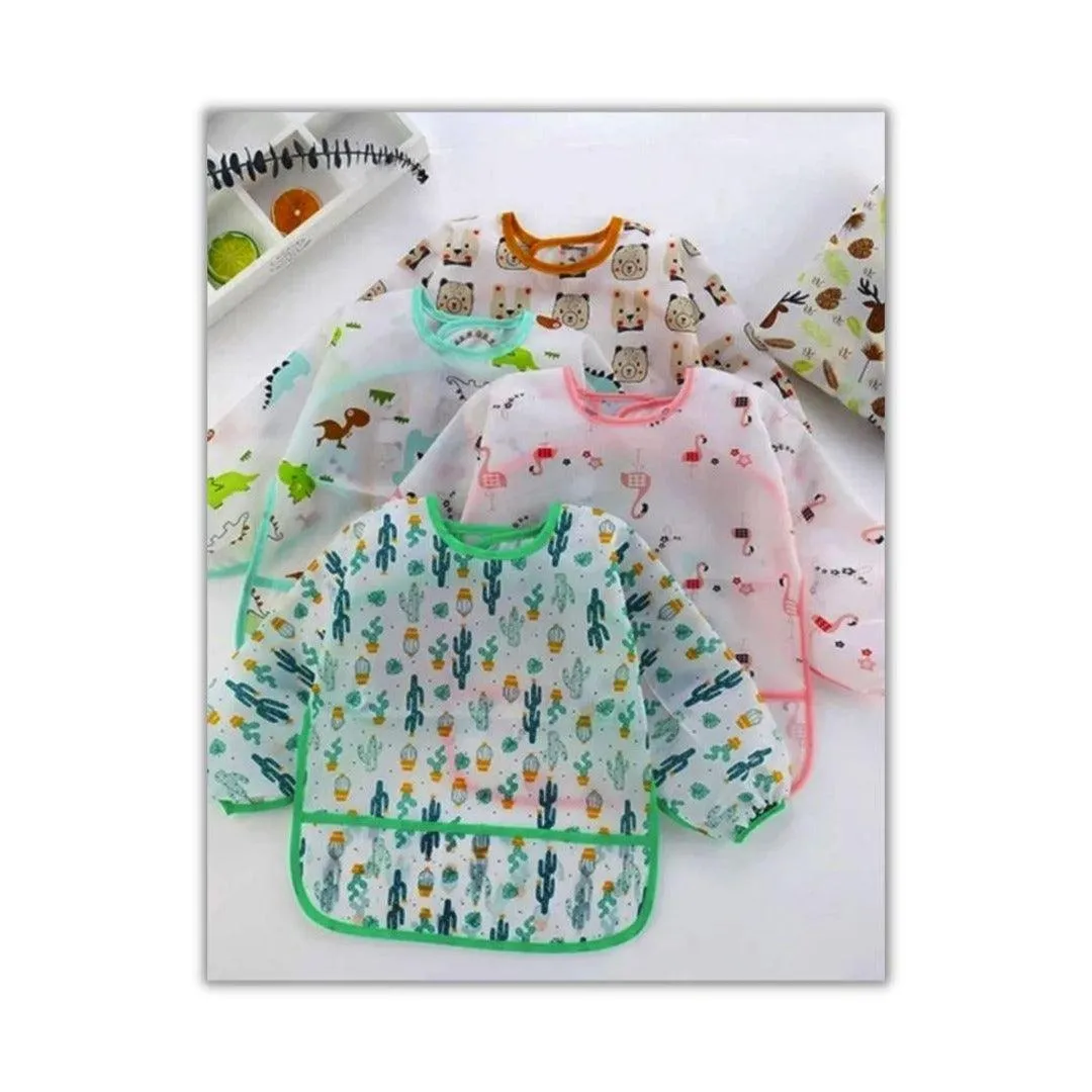 Baby's Waterproof Easy Clean Sleeved Bib
