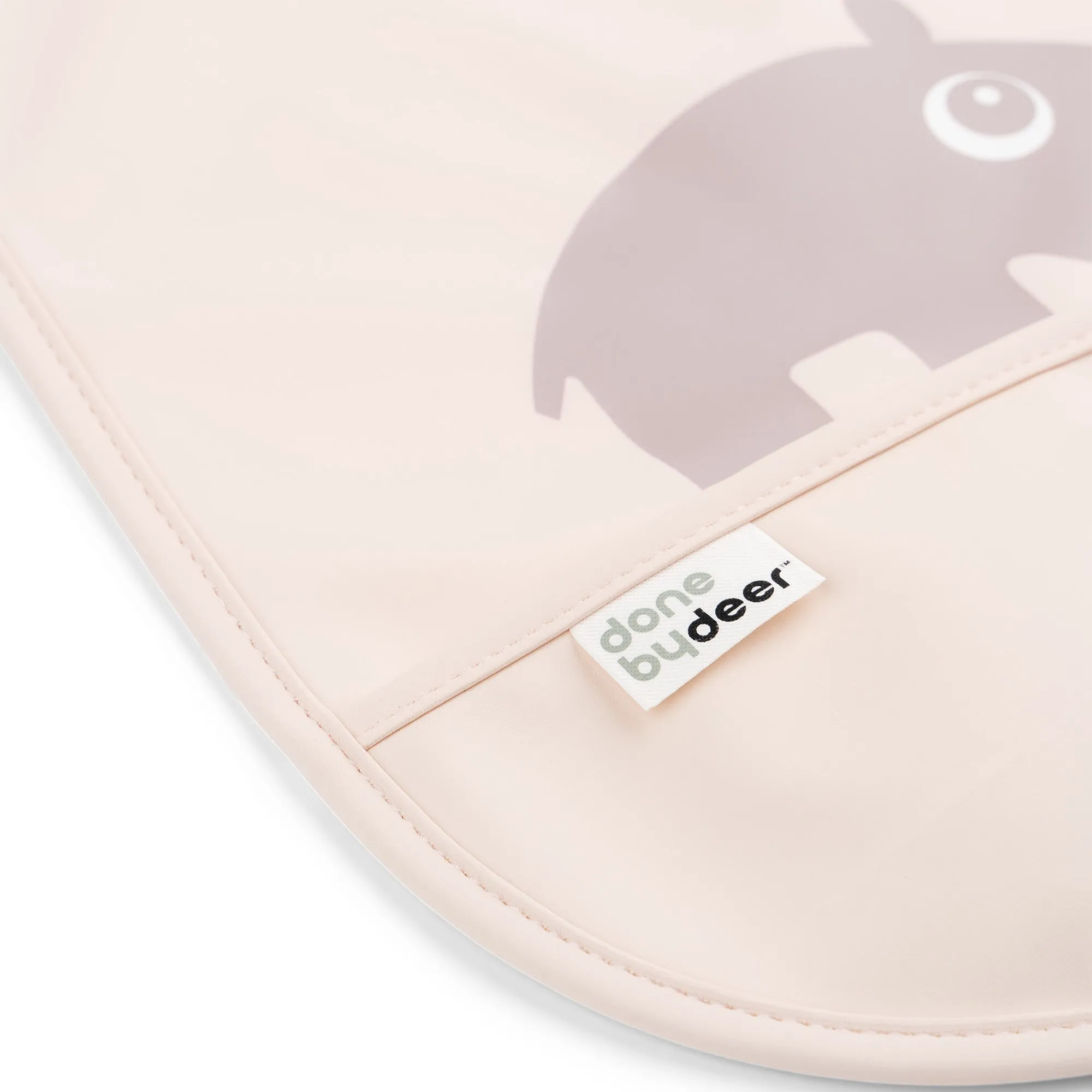 Bib with velcro 2-pack - Ozzo - Powder