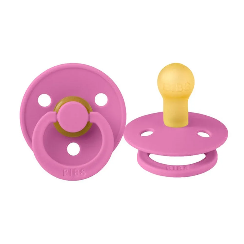 BIBS Colour Natural Rubber Latex Pacifiers (Size 1 & 2) | Personalised