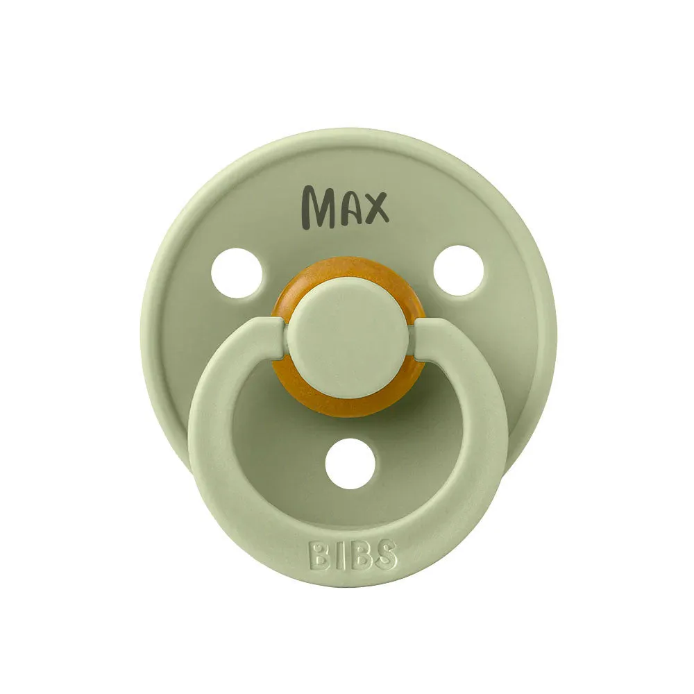 BIBS Colour Natural Rubber Latex Pacifiers (Size 3) | Personalised