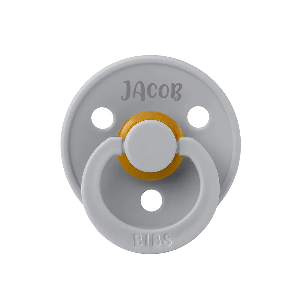 BIBS Colour Natural Rubber Latex Pacifiers (Size 3) | Personalised