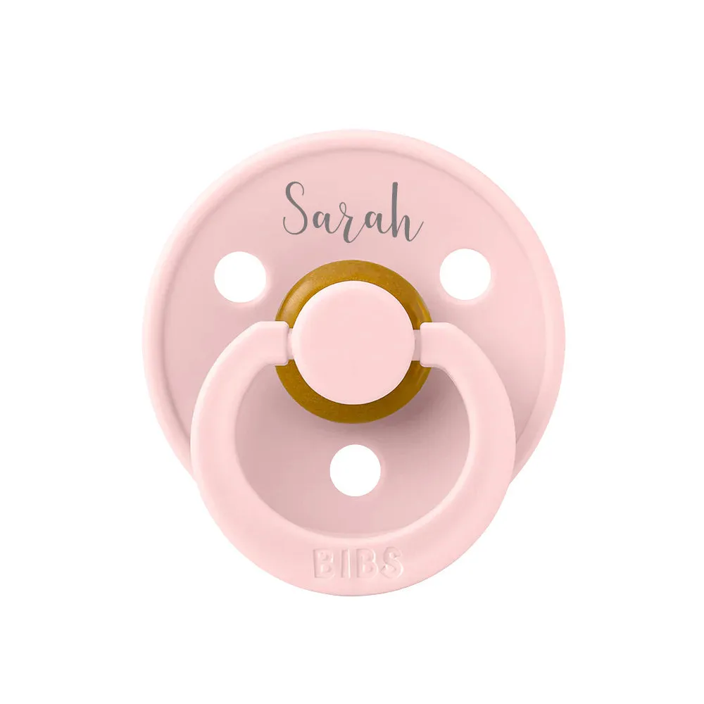 BIBS Colour Natural Rubber Latex Pacifiers (Size 3) | Personalised