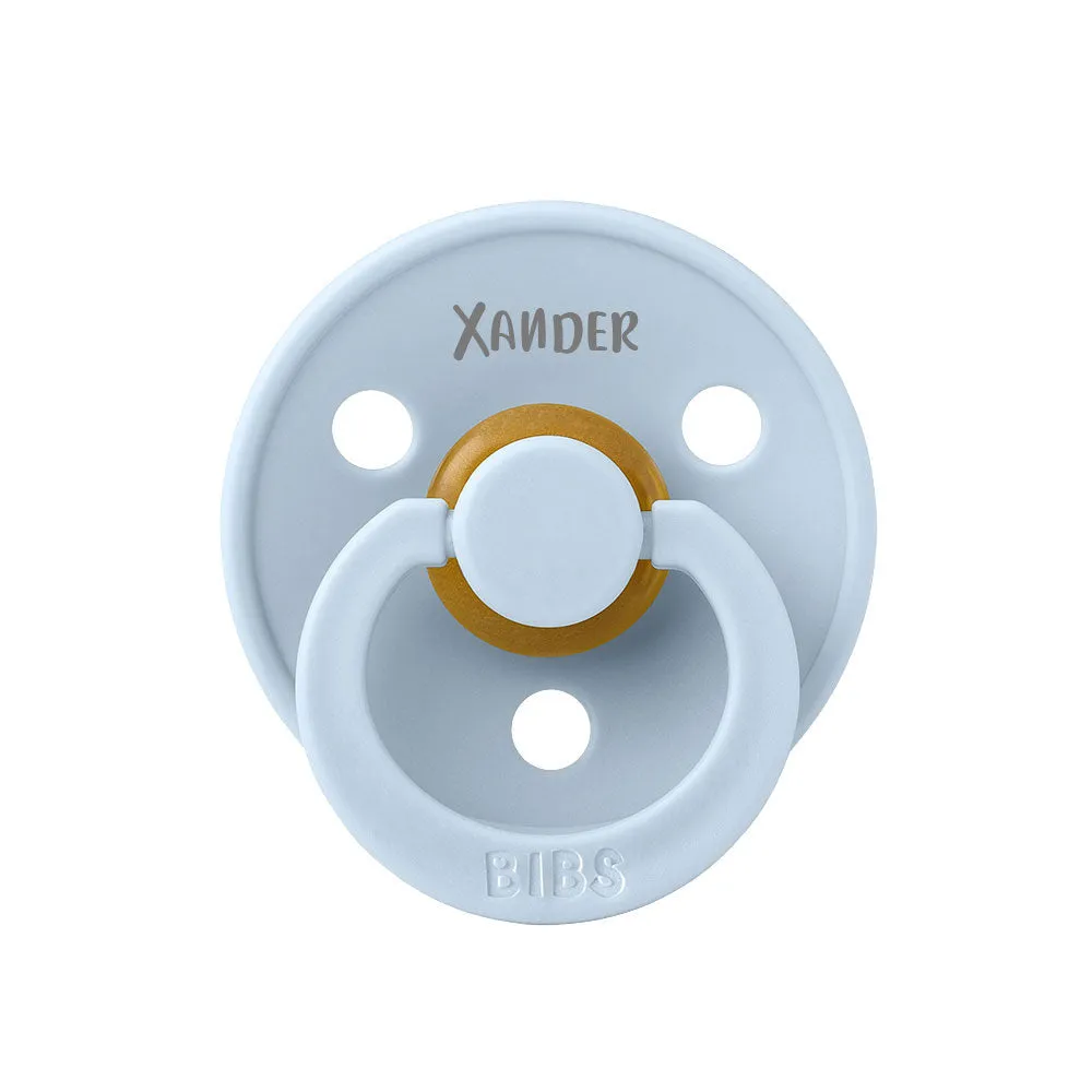 BIBS Colour Natural Rubber Latex Pacifiers (Size 3) | Personalised