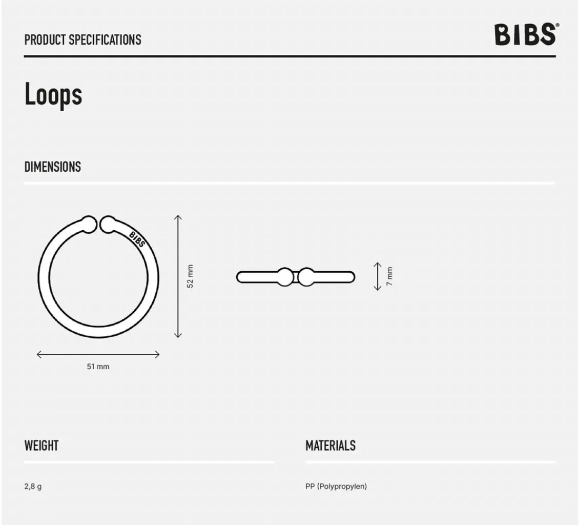 BIBS Dummies - Loops BabyBlue/Cloud/Petrol