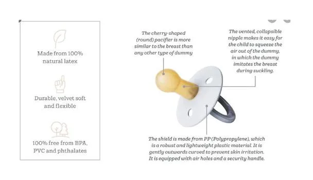 BIBS Pacifier 2 Pack - Smoke