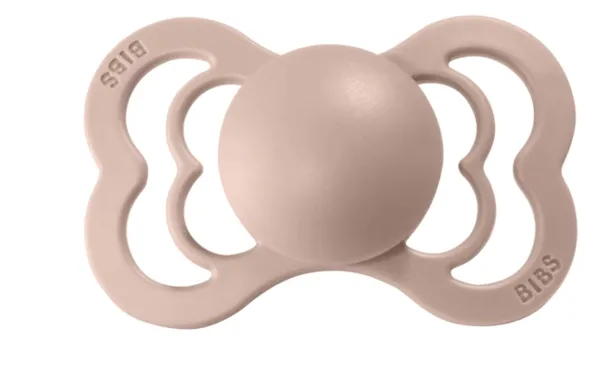BIBS Supreme Silicone Pacifier 2 Pack - Blush