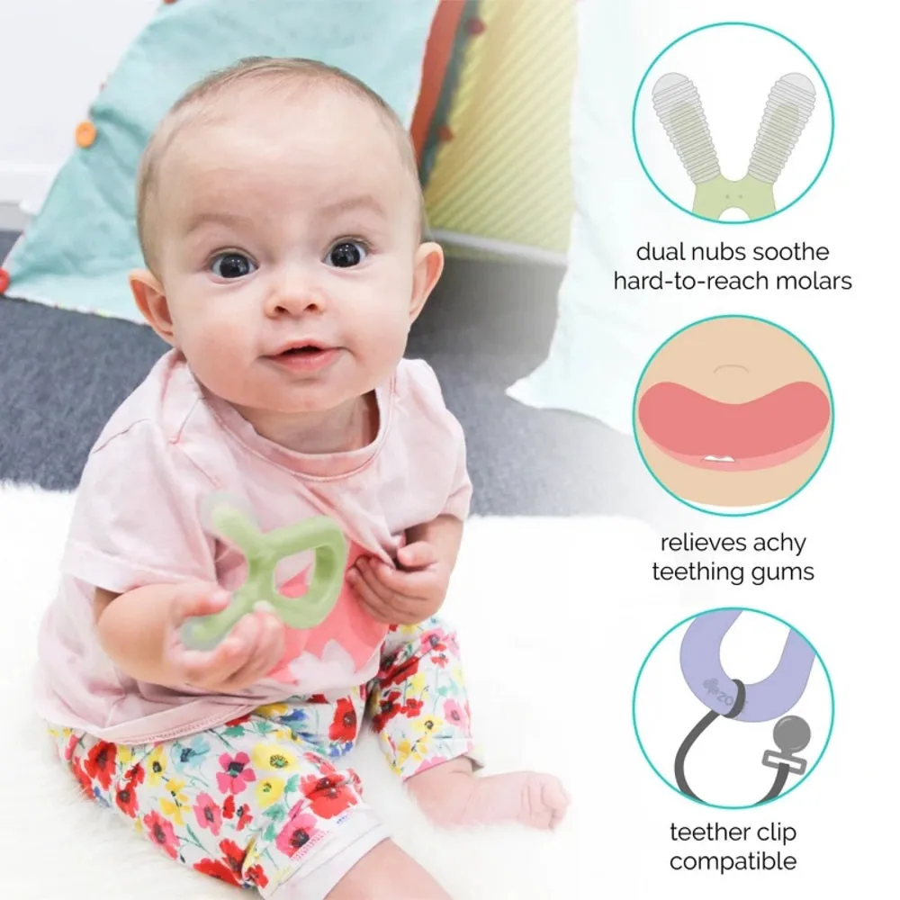BUNNY Teether Sea Green/Ash