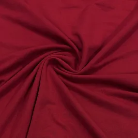 Carmine Medium Weight Organic Cotton French Terry Fabric - Grown in the USA