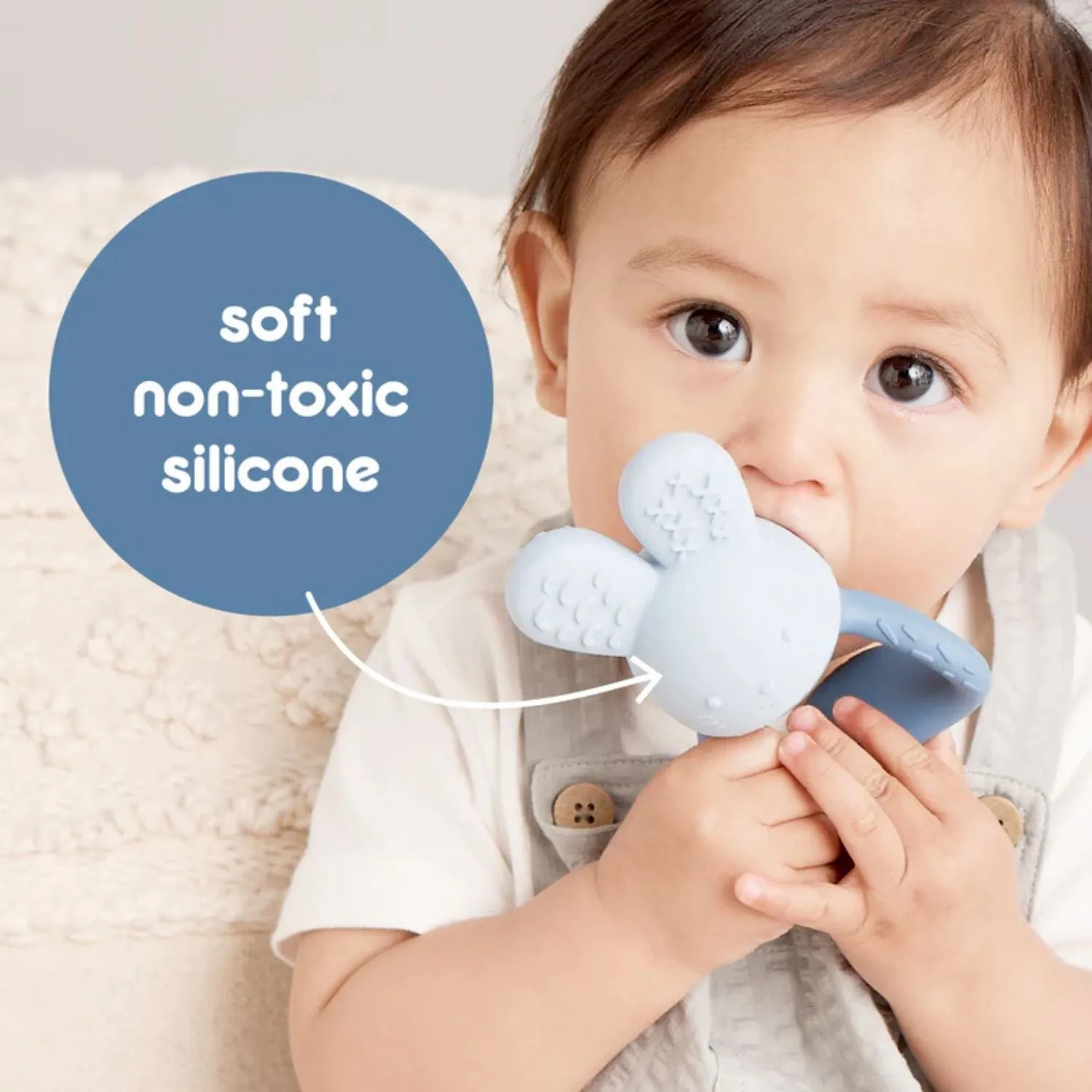 Chill   Fill Bunny Teether Lullaby Blue