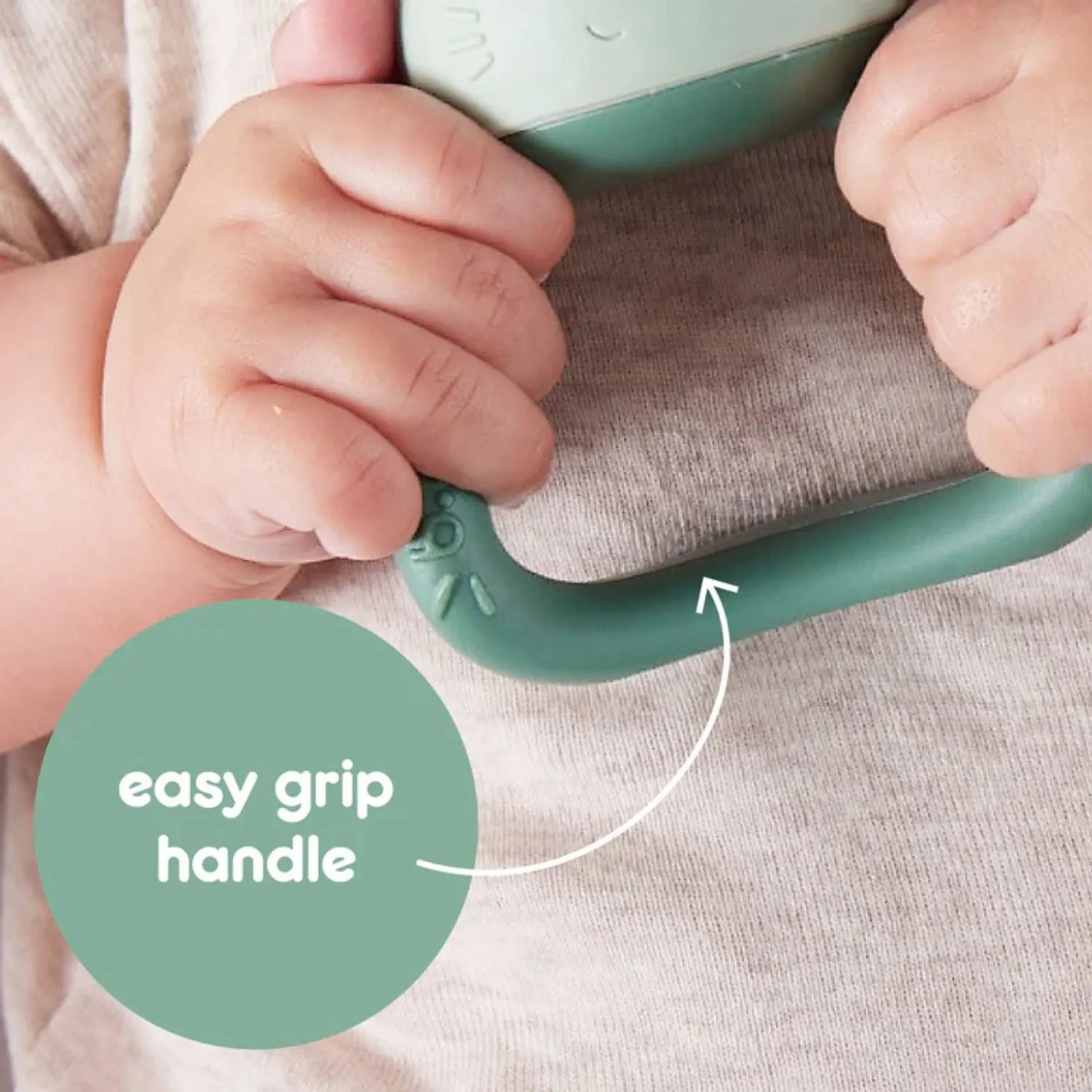 Chill   Fill Bunny Teether Sage Green