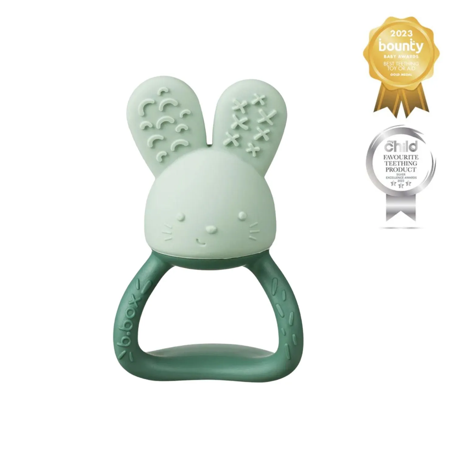 Chill   Fill Bunny Teether Sage Green