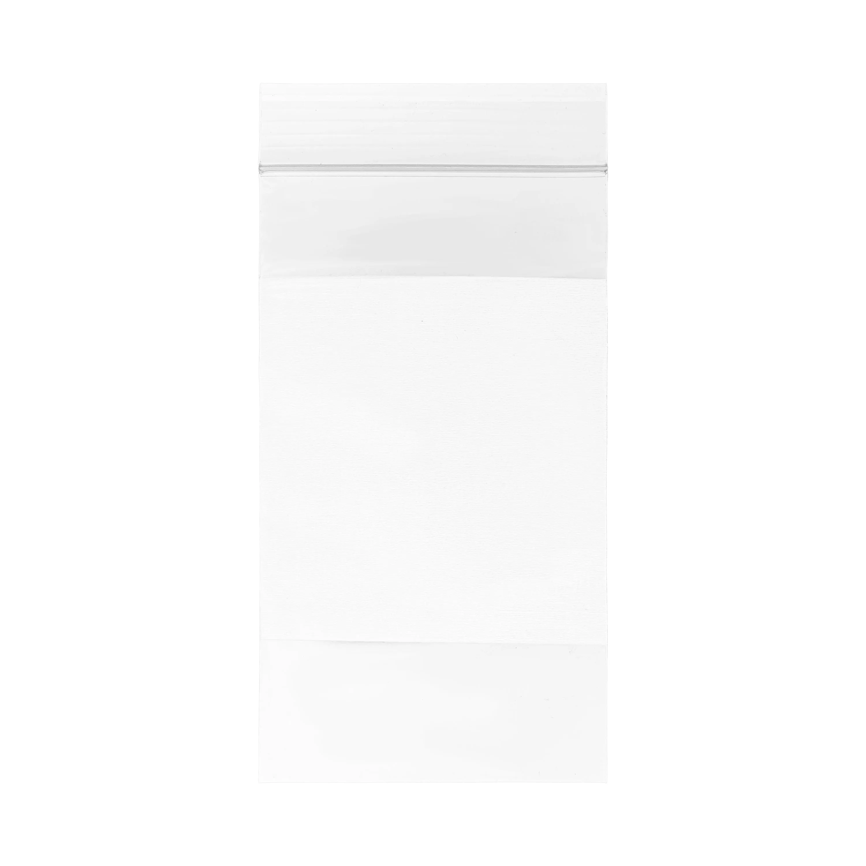 Clear Economy 3"x 5" Zip Lock Bag White Block (Pkg 100)