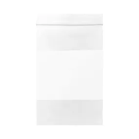 Clear Economy 4"x 6" Zip Lock Bag White Block (Pkg 100)