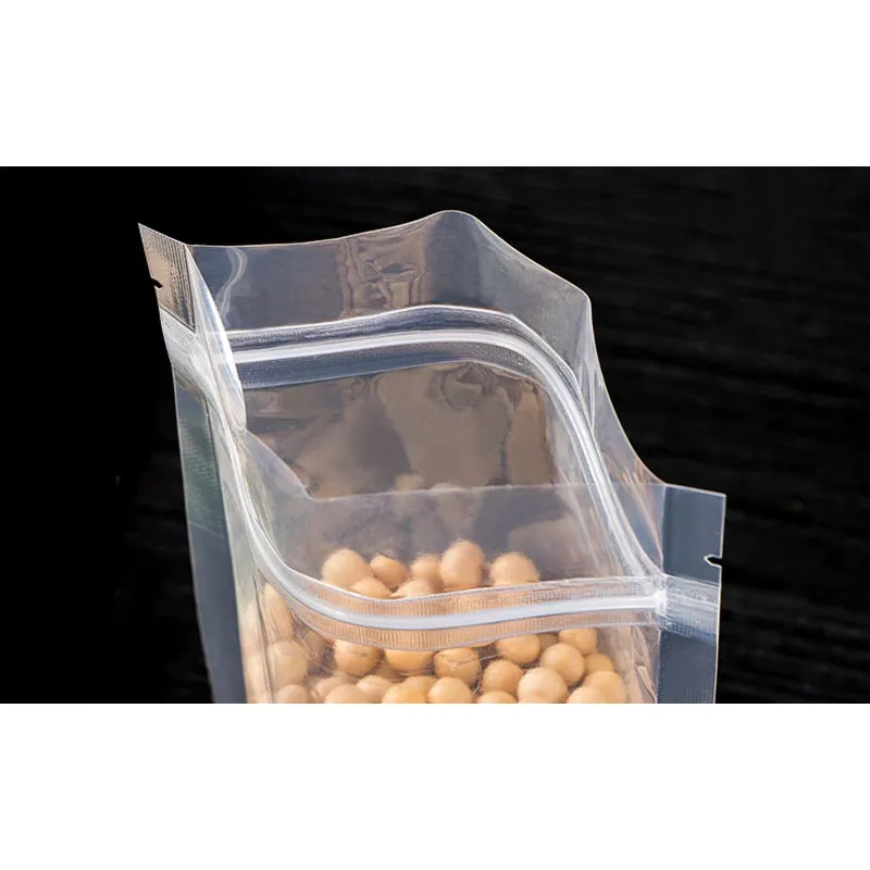Clear Zip Lock Pouch Resealable Stand-up Bags 20x30 5cm 750g 10pack