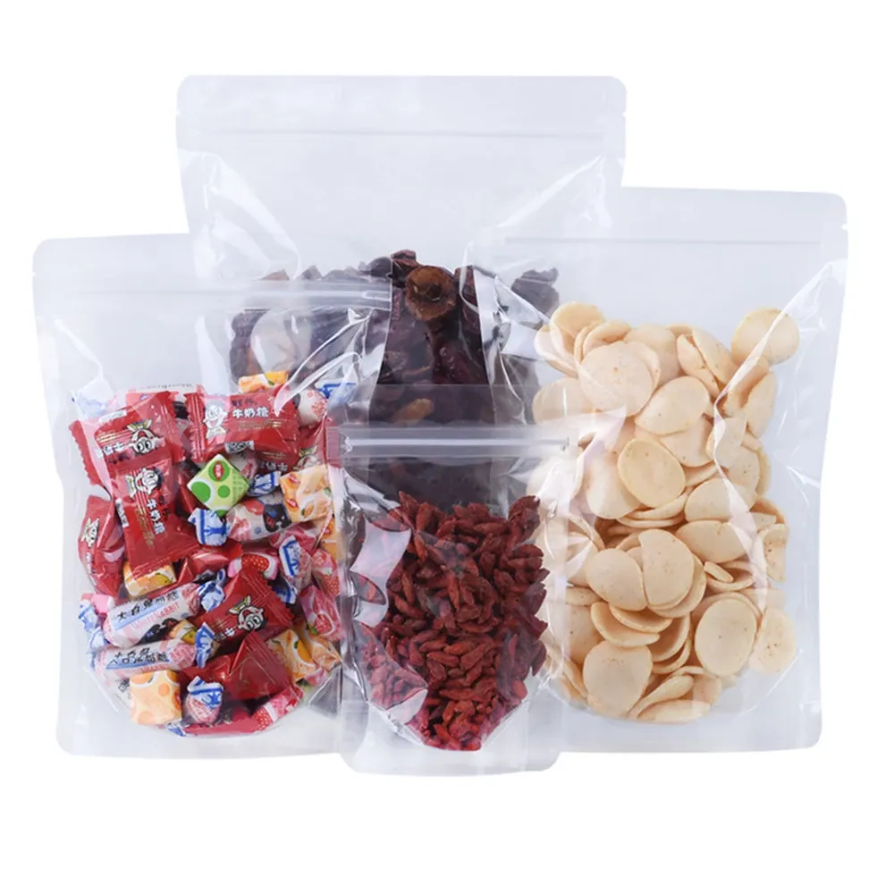 Clear Zip Lock Pouch Resealable Stand-up Bags 20x30 5cm 750g 10pack