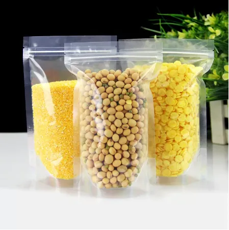 Clear Zip Lock Pouch Resealable Stand-up Bags 20x30 5cm 750g 10pack