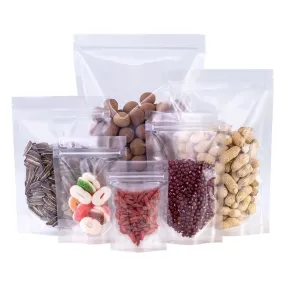 Clear Zip Lock Pouch Resealable Stand-up Bags 20x30 5cm 750g 10pack