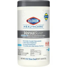 Clorox Healthcare® VersaSure™ Surface Disinfectant Cleaner Premoistened Quaternary Based Manual Pull Wipe 150 Count Canister Scented NonSterile - The Clorox Company  Mfr# 31758