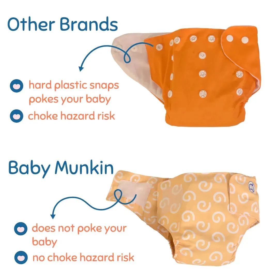 Cloth Diaper | Polka Love | Velcro Closure | Wrap On Style | With 2 Diaper Pads Free
