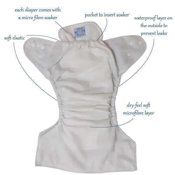 Combo of 5 Reusable Diapers - Option H