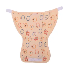 COZYCARE Washable Diapers Hosiery Velcro Emoji Print Green, Blue & Orange 3P Set (M)