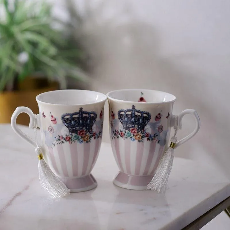 Crown Call Mug (350 ML)  - Set Of Two